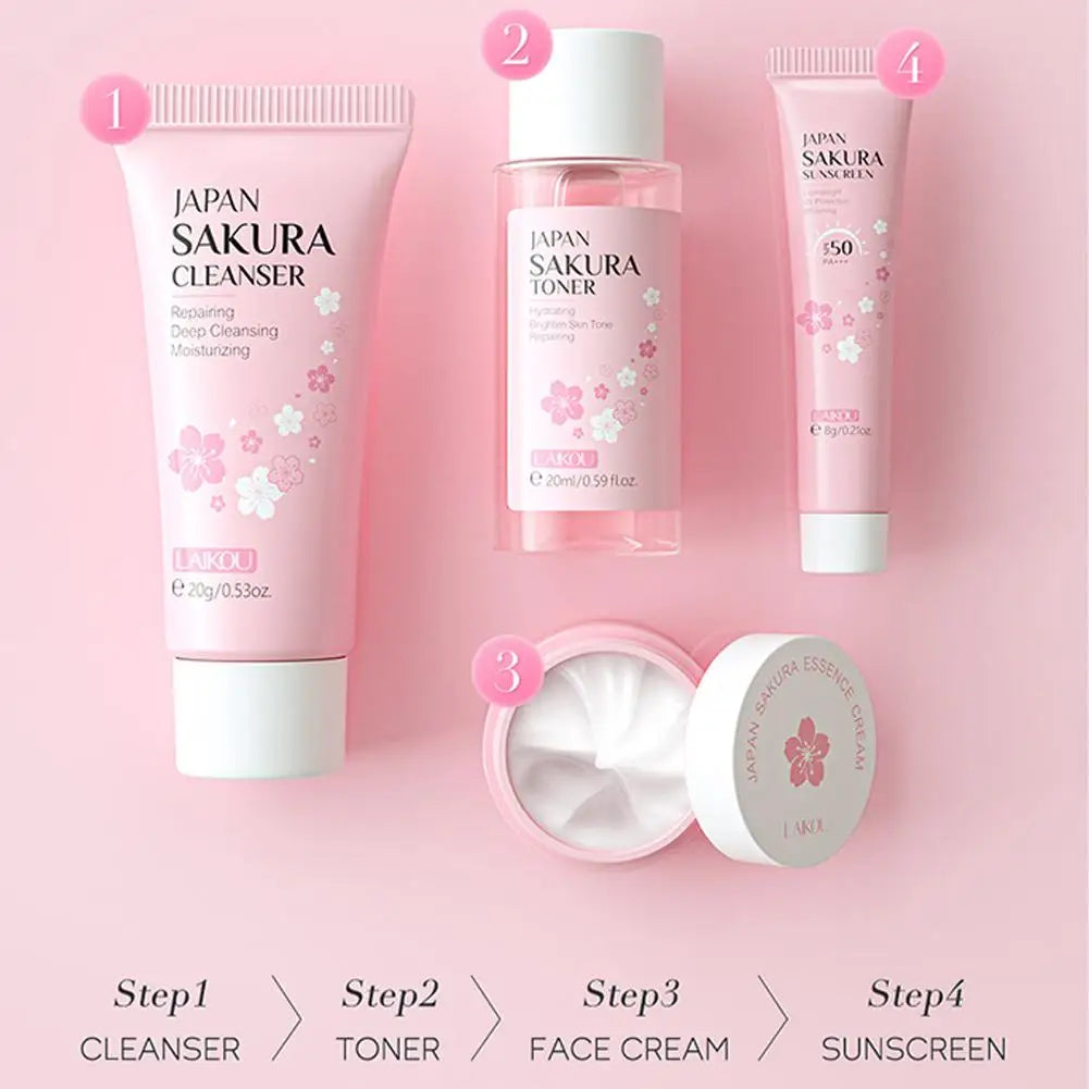 Sakura Skin Care Sets & Kits With Cleanser