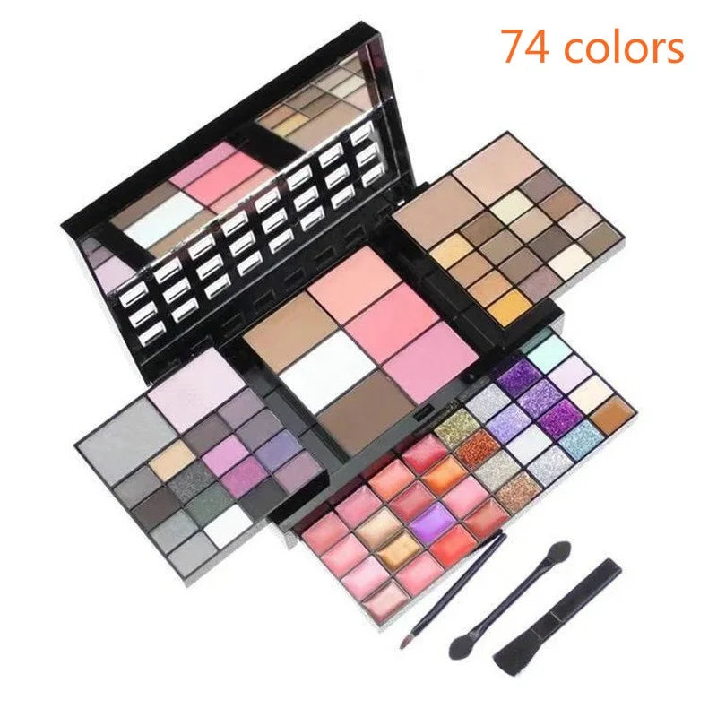 40/74/78 Colors Glitter Eyeshadow Palette Matte