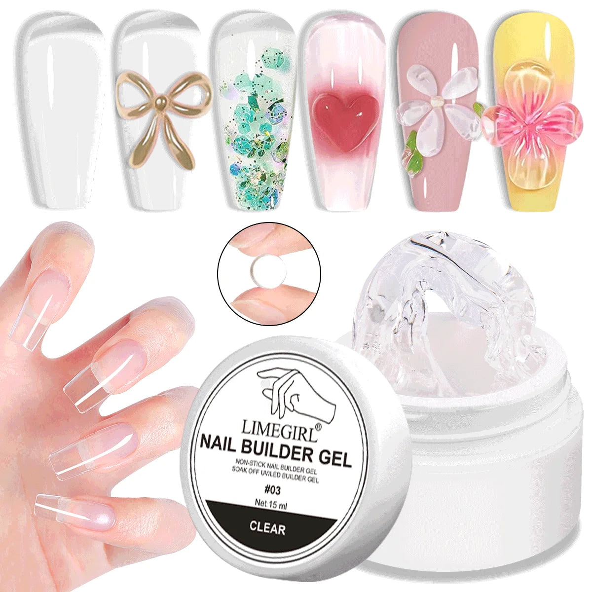 Solid Nail Extension Gel Non Stick